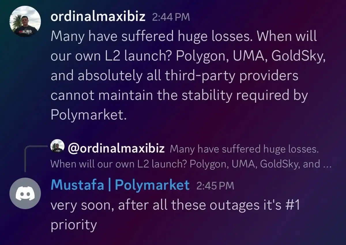 Polymarket, der Marktführer im Prognosemarkt, gab bekannt, dass es sein eigenes L2 bauen wird. Ist Polygons Trumpf weg?
